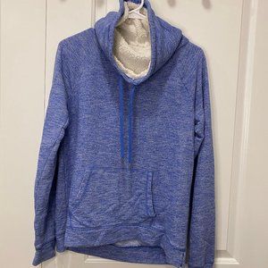 turtleneck fuzzy sweatshirt